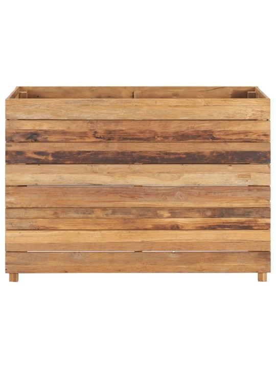 Vyvýšený záhon 100x40x72 cm recyklované teakové dřevo a ocel