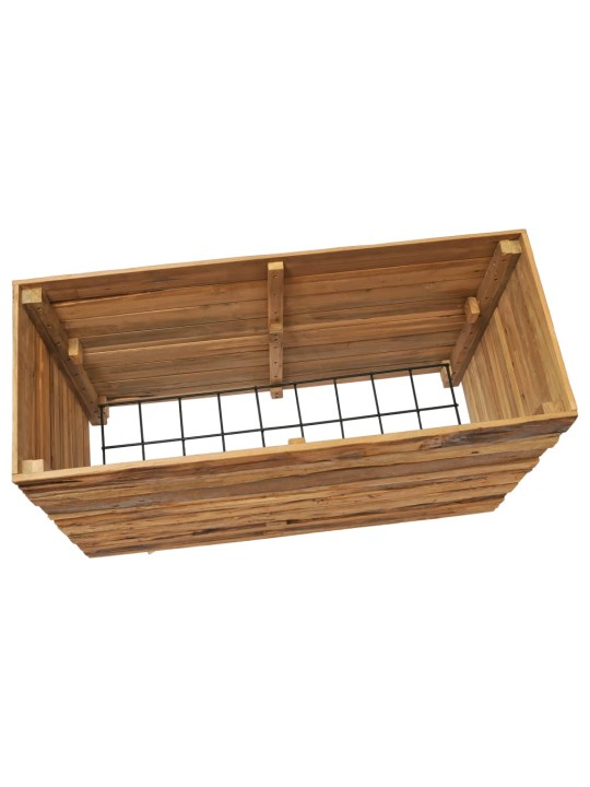 Vyvýšený záhon 100x40x72 cm recyklované teakové dřevo a ocel