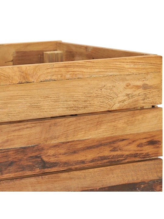 Vyvýšený záhon 100x40x72 cm recyklované teakové dřevo a ocel