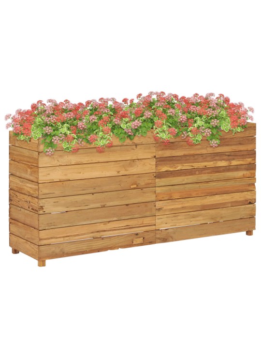Vyvýšený záhon 150x40x72 cm recyklované teakové dřevo a ocel