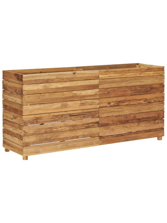 Vyvýšený záhon 150x40x72 cm recyklované teakové dřevo a ocel