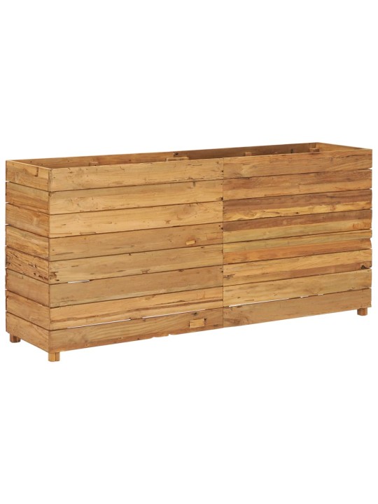 Vyvýšený záhon 150x40x72 cm recyklované teakové dřevo a ocel