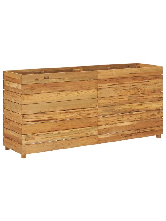 Vyvýšený záhon 150x40x72 cm recyklované teakové dřevo a ocel