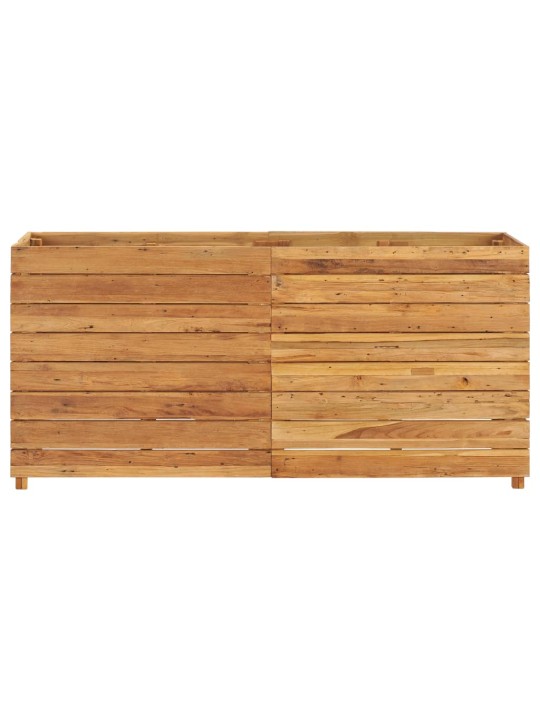Vyvýšený záhon 150x40x72 cm recyklované teakové dřevo a ocel