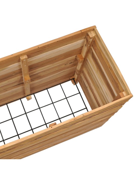 Vyvýšený záhon 150x40x72 cm recyklované teakové dřevo a ocel