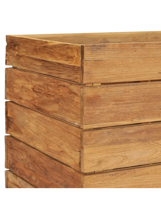 Vyvýšený záhon 150x40x72 cm recyklované teakové dřevo a ocel