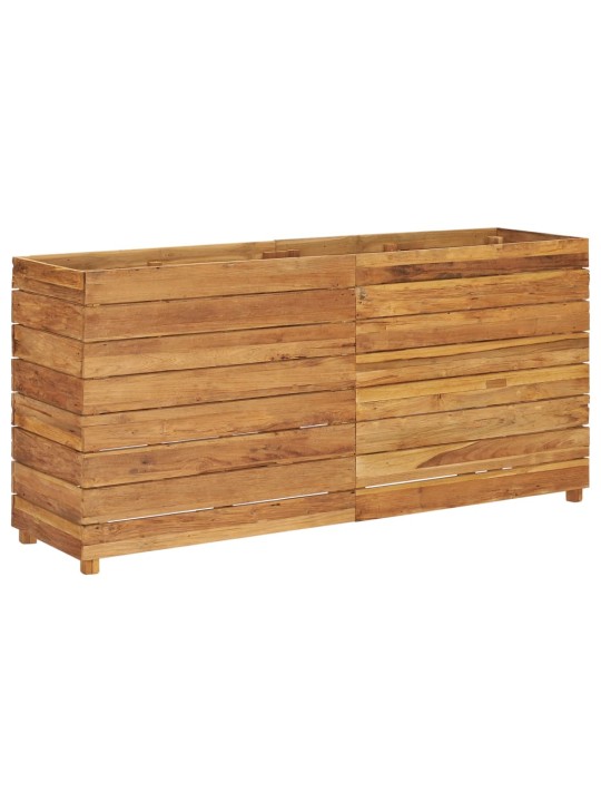 Vyvýšený záhon 150x40x72 cm recyklované teakové dřevo a ocel