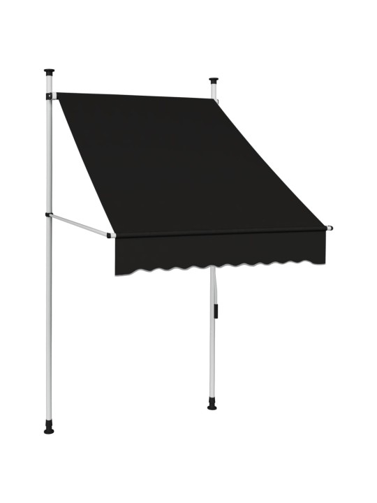 Ručně zatahovací markýza 100 cm antracitová
