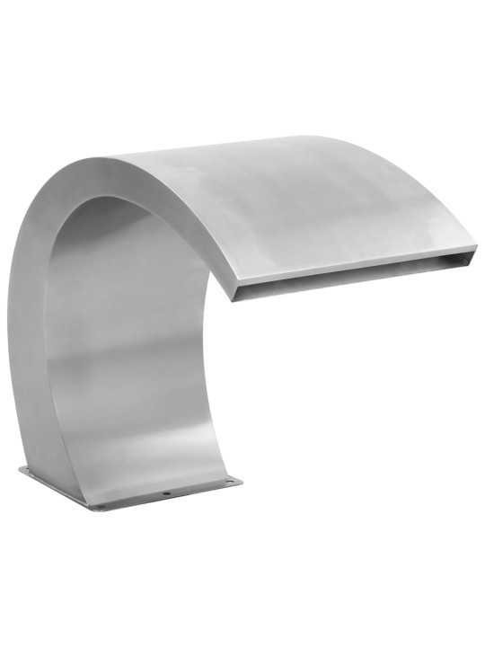 Bazénová fontána s LED osvětlením nerezová ocel 30 x 60 x 45 cm