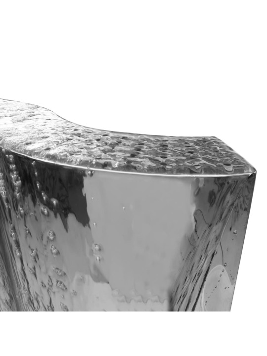Zahradní fontána stříbrná 60,2 x 37 x 122,1 cm nerezová ocel