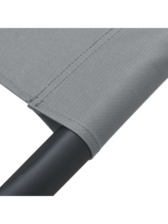 Zahradní lehátko textil antracitové