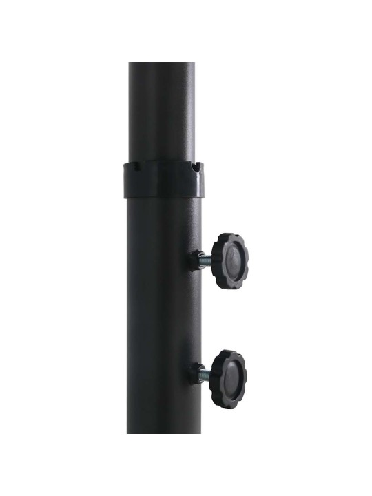 Zahradní slunečník s hliníkovou tyčí 460 x 270 cm černý