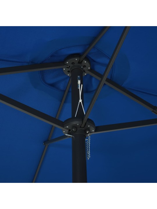 Zahradní slunečník s hliníkovou tyčí 460 x 270 cm modrý
