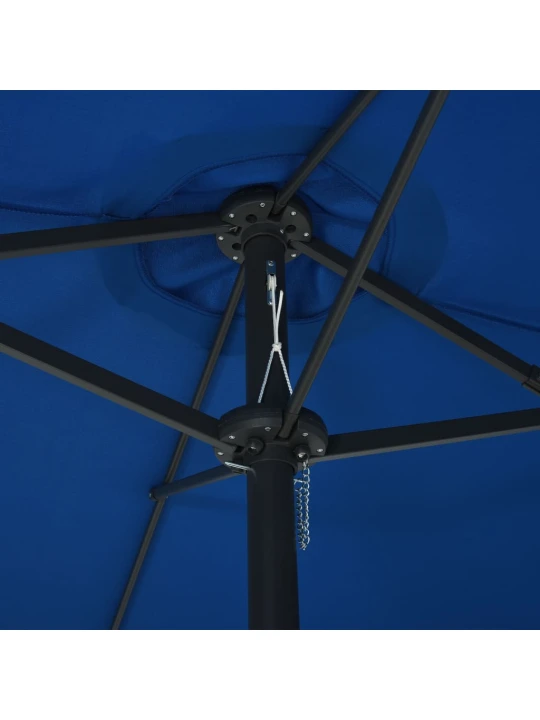 Zahradní slunečník s hliníkovou tyčí 460 x 270 cm modrý