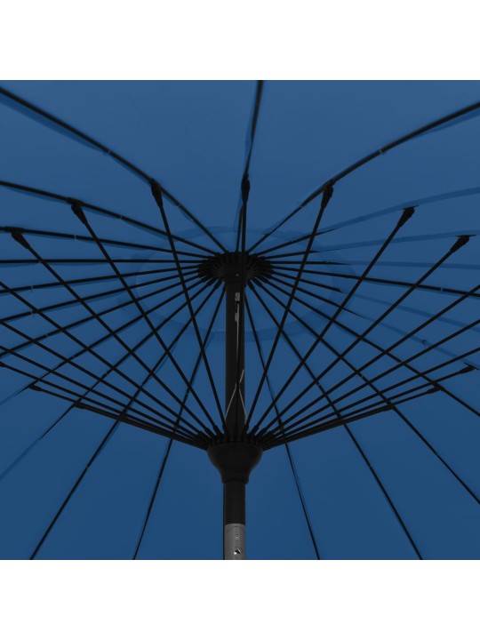 Zahradní slunečník s hliníkovou tyčí 270 cm azurově modrý