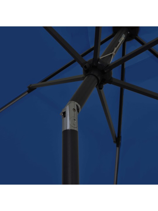 Zahradní slunečník s led a hliníkovou tyčí 300 cm azurově modrý