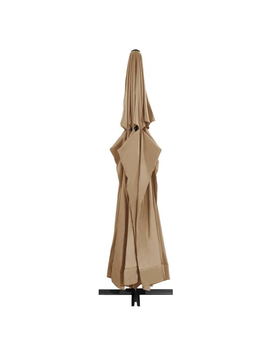 Zahradní slunečník s hliníkovou tyčí 600 cm taupe