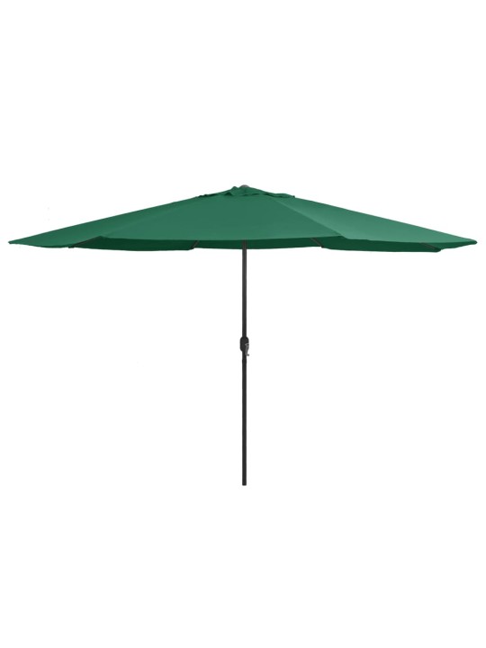 Zahradní slunečník s kovovou tyčí 390 cm zelený