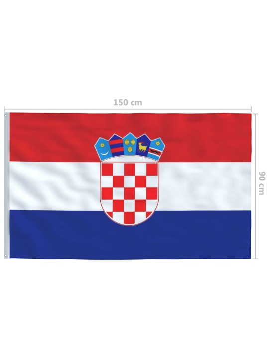 Chorvatská vlajka 90 x 150 cm