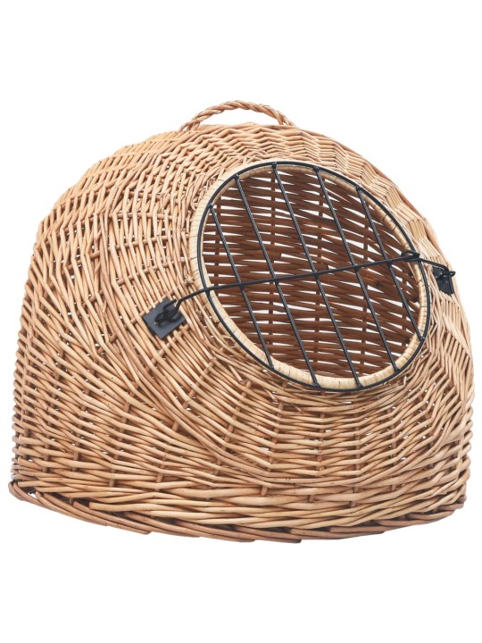 Přepravka pro kočku 60 x 45 x 45 cm přírodní vrba