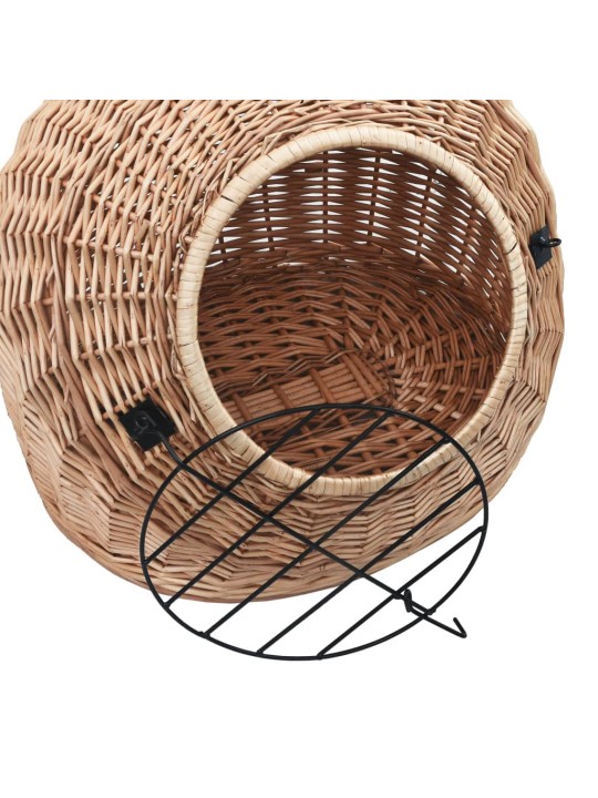 Přepravka pro kočku 60 x 45 x 45 cm přírodní vrba
