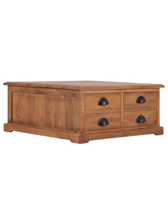 Konferenční stolek 68 x 68 x 30 cm masivní teakové dřevo