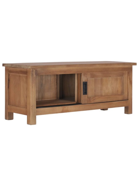 TV stolek 90 x 30 x 35 cm masivní teakové dřevo