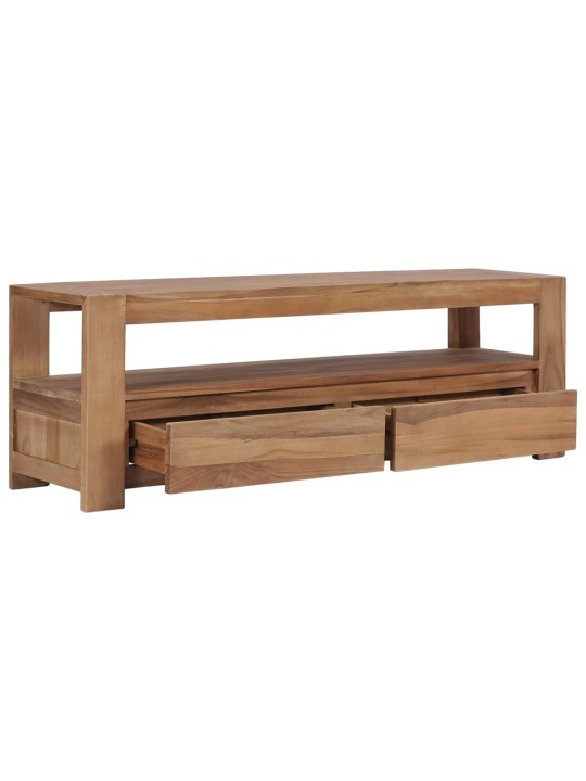 TV stolek 120 x 30 x 40 cm masivní teakové dřevo