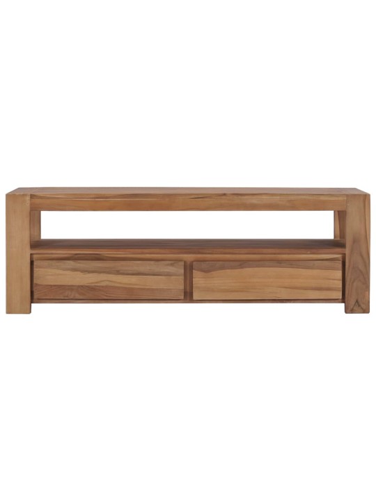 TV stolek 120 x 30 x 40 cm masivní teakové dřevo