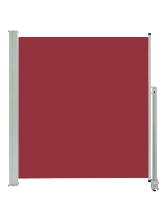 Zatahovací boční markýza / zástěna 140 x 300 cm červená