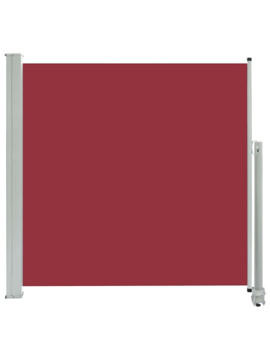 Zatahovací boční markýza / zástěna na terasu 160x300 cm červená