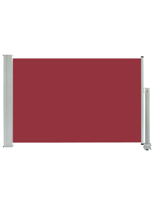 Zatahovací boční markýza / zástěna na terasu 60x300 cm červená