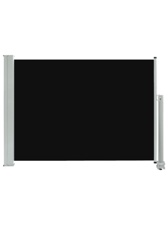 Zatahovací boční markýza / zástěna na terasu 80 x 300 cm černá