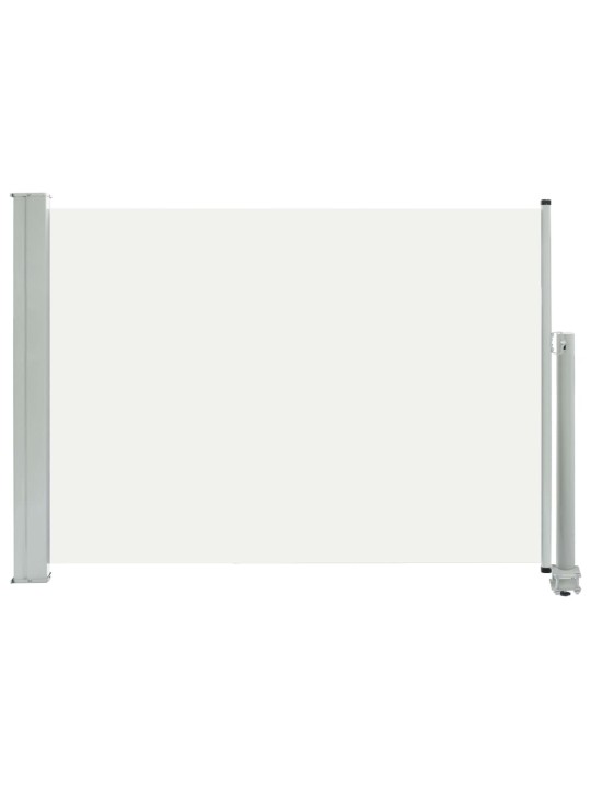 Zatahovací boční markýza / zástěna na terasu 80x300 cm krémová