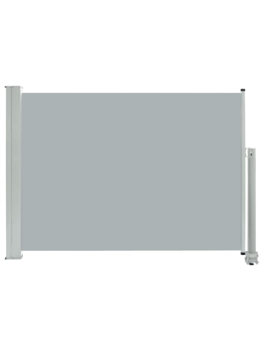 Zatahovací boční markýza / zástěna na terasu 80 x 300 cm šedá