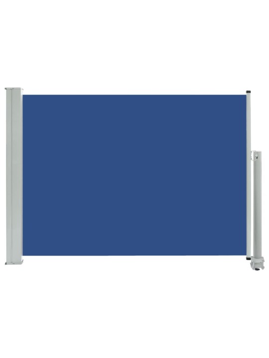 Zatahovací boční markýza / zástěna na terasu 80 x 300 cm modrá