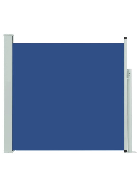 Zatahovací boční markýza/zástěna na terasu 170 x 300 cm modrá