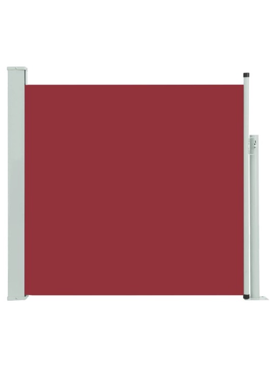 Zatahovací boční markýza/zástěna na terasu 170 x 300 cm červená