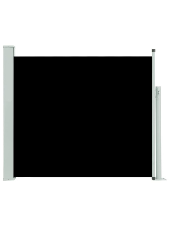 Zatahovací boční markýza / zástěna na terasu 100 x 300 cm černá