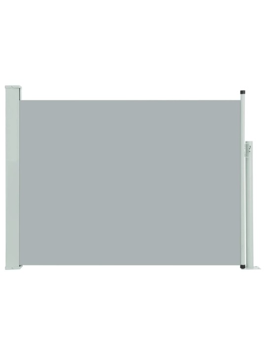 Zatahovací boční markýza/zástěna na terasu 100 x 500 cm šedá