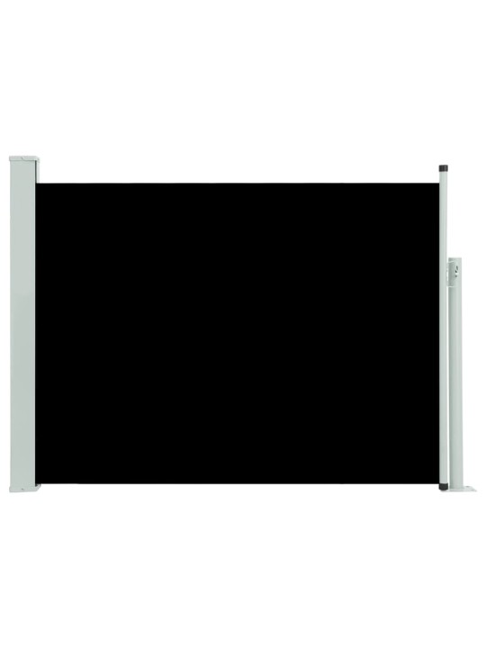 Zatahovací boční markýza/zástěna na terasu 120 x 500 cm černá
