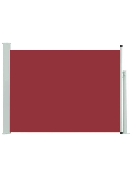 Zatahovací boční markýza/zástěna na terasu 120 x 500 cm červená