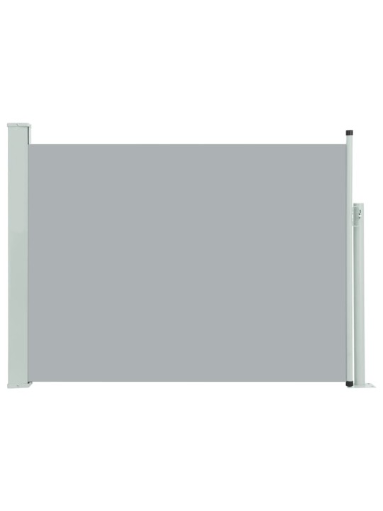 Zatahovací boční markýza/zástěna na terasu 120 x 500 cm šedá