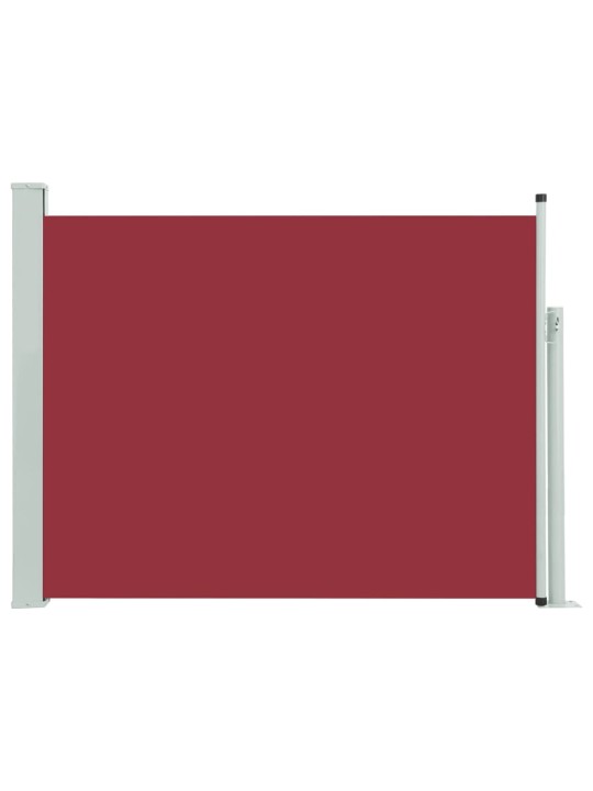 Zatahovací boční markýza/zástěna na terasu 140 x 500 cm červená