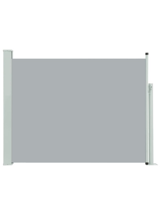 Zatahovací boční markýza/zástěna na terasu 140 x 500 cm šedá