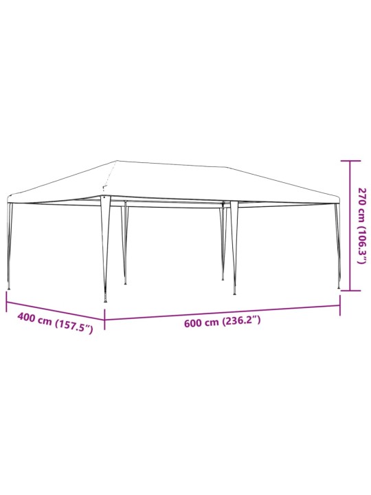 Profesionální party stan 4 x 6 m antracitový 90 g/m²