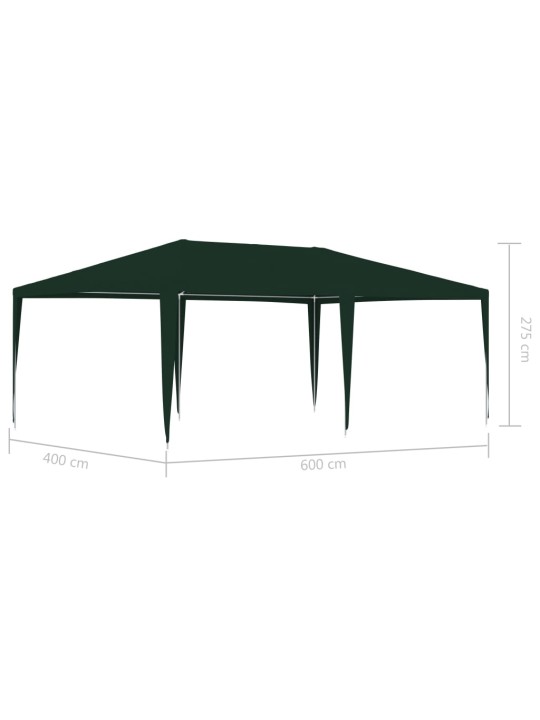 Profesionální party stan 4 x 6 m zelený 90 g/m²