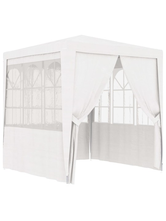 Profesionální party stan s bočnicemi 2 x 2 m bílý 90 g/m²