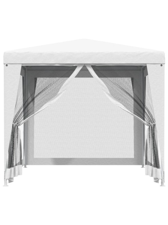 Party stan se 4 bočními stěnami ze síťoviny 2,5 x 2,5 m bílý