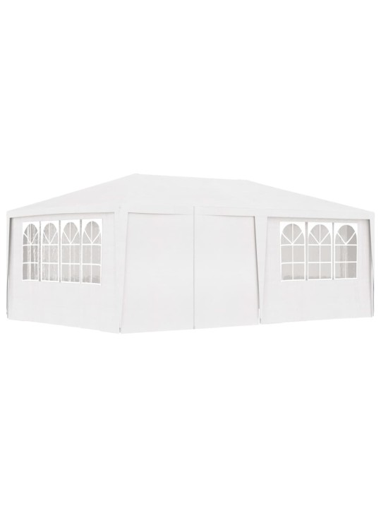 Profesionální party stan s bočnicemi 4 x 6 m bílý 90 g/m²